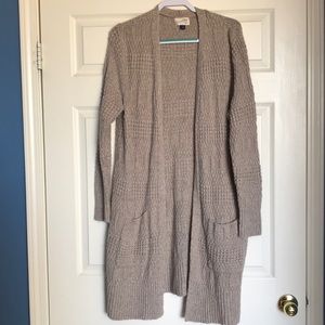 Classic Long Oatmeal Cardigan XXL